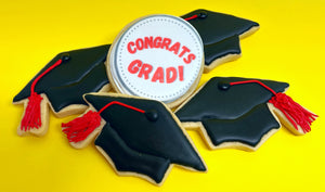 Congrats, Grad!- Sugar Cookies- Gluten Free Available by Confections of a Cake Lover