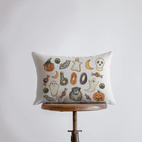 Halloween Cookies Pillow Cover | 18x12 | Modern Farmhouse | Primitive Decor | Home Decor | Lumbar Pillow | Sofa Pillows | Gift For Her by UniikPillows