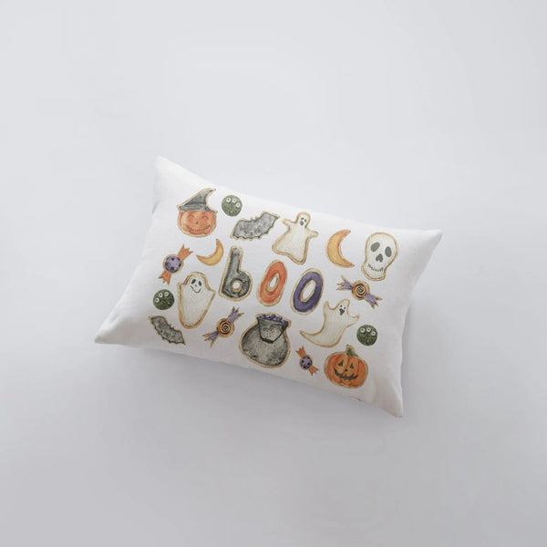 Halloween Cookies Pillow Cover | 18x12 | Modern Farmhouse | Primitive Decor | Home Decor | Lumbar Pillow | Sofa Pillows | Gift For Her by UniikPillows