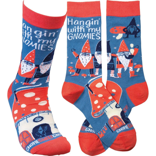 Hangin' With My Gnomies Socks by The Bullish Store - The Cheeky Wink