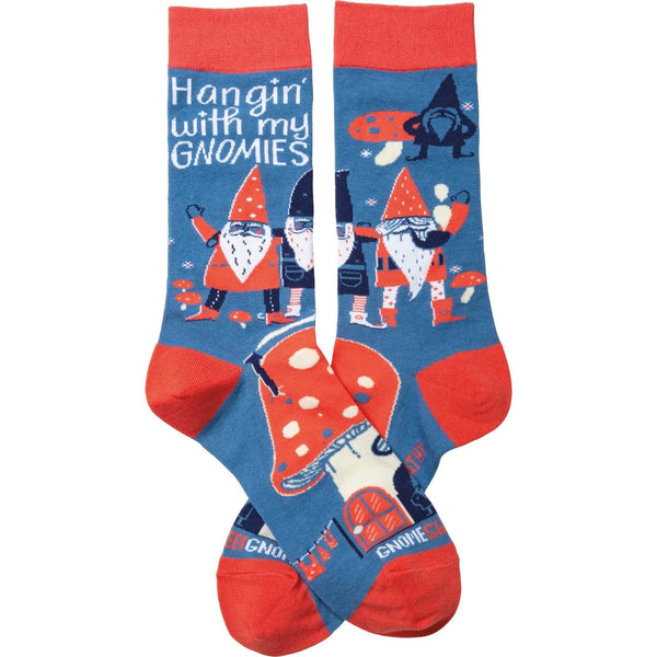 Hangin' With My Gnomies Socks by The Bullish Store - The Cheeky Wink