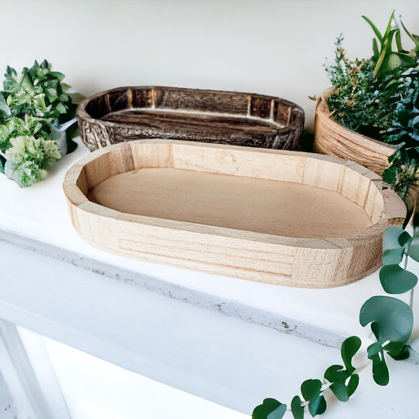 Rustic Wood Tray by Gia Roma