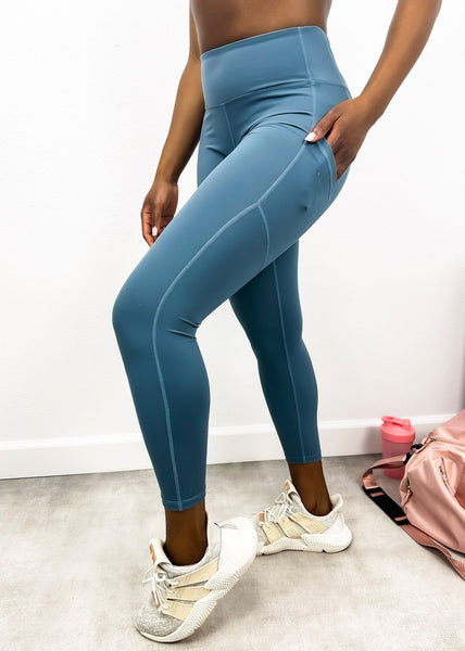 Mid-Rise Elevated Seaming Leggings by Anna-Kaci