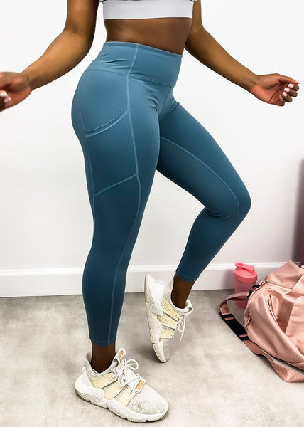 Mid-Rise Elevated Seaming Leggings by Anna-Kaci