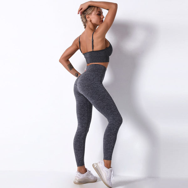 Racerback & Flow Leggings Set by Anna-Kaci