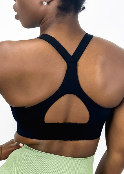 Adjustable Racerback Sports Bra by Anna-Kaci