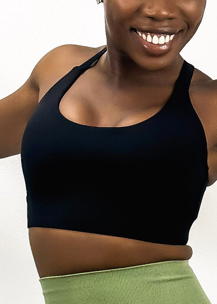 Adjustable Racerback Sports Bra by Anna-Kaci