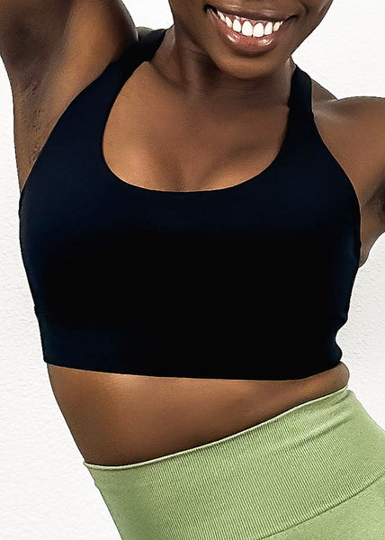 Adjustable Racerback Sports Bra by Anna-Kaci