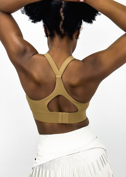 Adjustable Racerback Sports Bra by Anna-Kaci