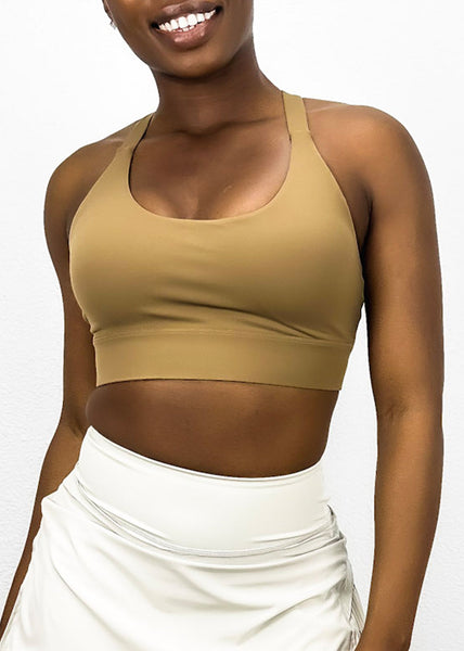 Adjustable Racerback Sports Bra by Anna-Kaci