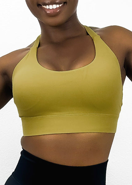 Adjustable Racerback Sports Bra by Anna-Kaci