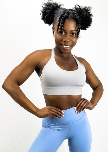 Adjustable Racerback Sports Bra by Anna-Kaci