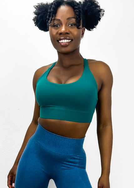 Adjustable Racerback Sports Bra by Anna-Kaci