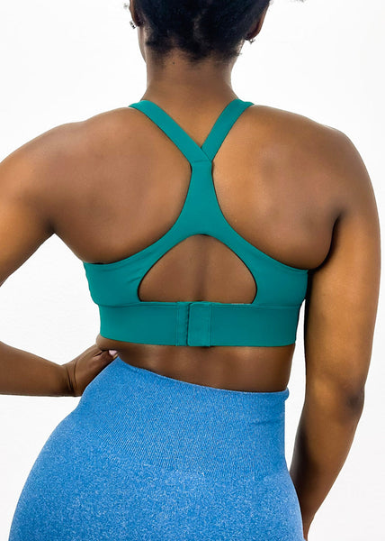 Adjustable Racerback Sports Bra by Anna-Kaci