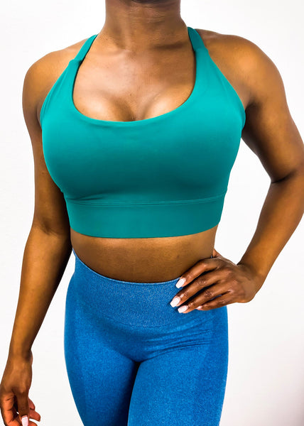 Adjustable Racerback Sports Bra by Anna-Kaci