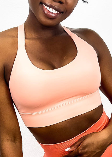 Adjustable Racerback Sports Bra by Anna-Kaci