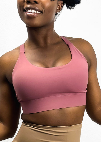 Adjustable Racerback Sports Bra by Anna-Kaci