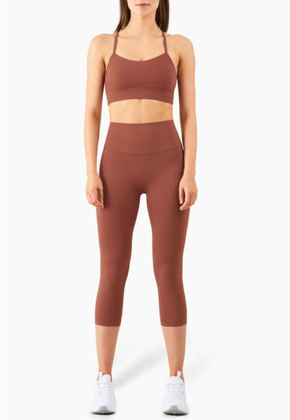 Solid Color Basic Activewear Set by Anna-Kaci