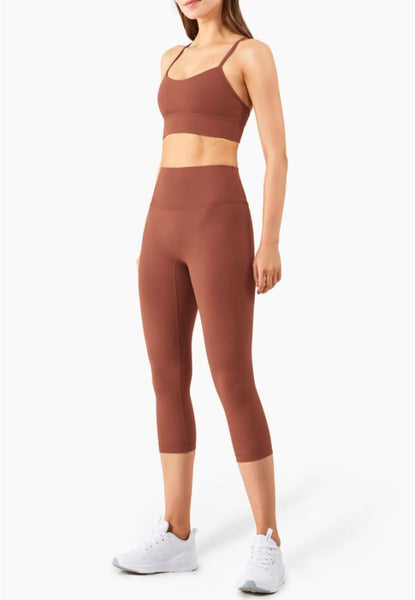 Solid Color Basic Activewear Set by Anna-Kaci