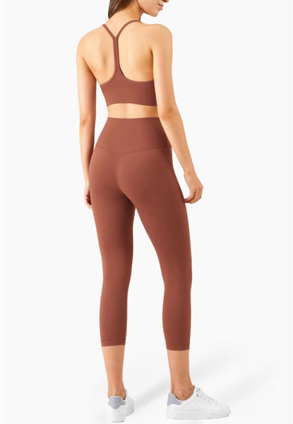 Solid Color Basic Activewear Set by Anna-Kaci