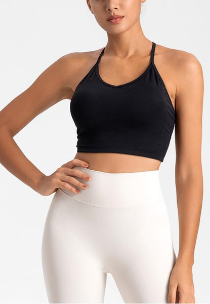 T-Back Cutout Detail Sports Bra by Anna-Kaci