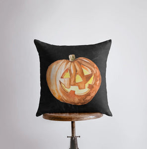 Jack O Lantern Pillow Cover | Fall Décor | Halloween Pillows | Halloween Décor | Fall Throw Pillows | Cute Throw Pillows by UniikPillows