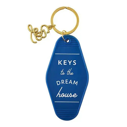 Keys To The Dream House Motel Style Keychain with Gold Hardware by The Bullish Store - The Cheeky Wink