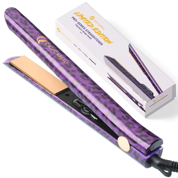 Limited: Pro-Series 1″ Titanium Hair Straightener Leopard by Calicapelli Hair Tools