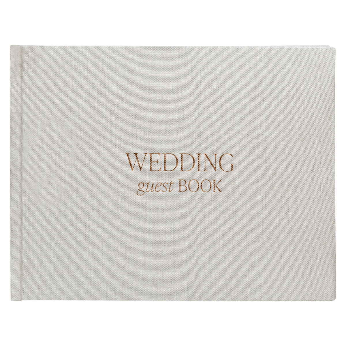 Tan Wedding Guestbook