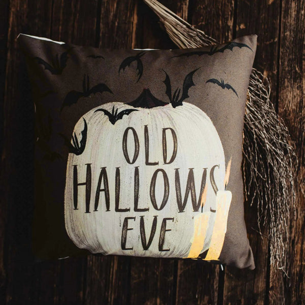 Old Hallows Eve Pumpkin Pillow Cover |  Halloween decor | Farmhouse Pillows | Country Decor | Fall Throw Pillows | Cute Throw Pillows | Gift by UniikPillows