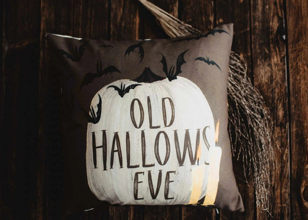 Old Hallows Eve Pumpkin Pillow Cover |  Halloween decor | Farmhouse Pillows | Country Decor | Fall Throw Pillows | Cute Throw Pillows | Gift by UniikPillows