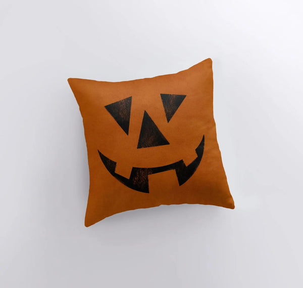 Orange Jack O Lantern Pillow Cover | Fall Décor | Halloween Pillows | Halloween Décor | Fall Throw Pillows | Cute Throw Pillows by UniikPillows