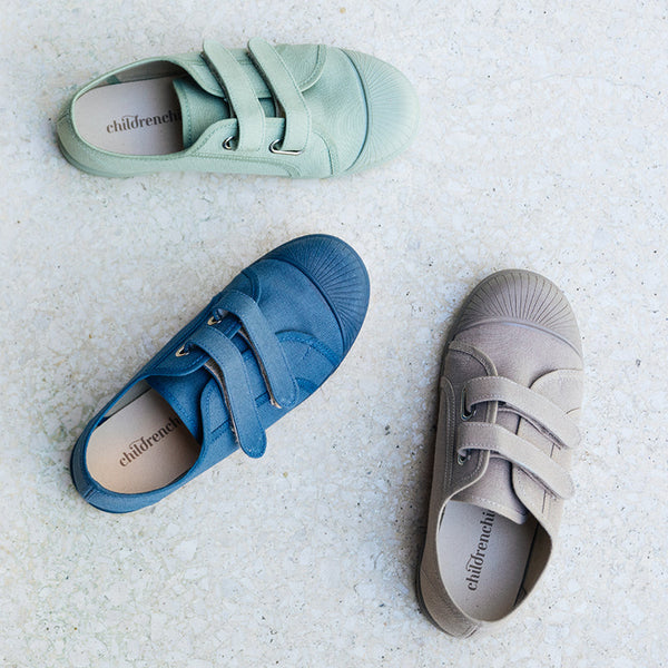 Canvas Double Sneakers in Indigo by childrenchic - The Cheeky Wink