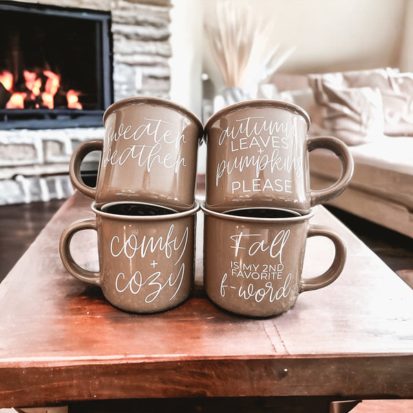 Fall + F-Word Mug by Gia Roma