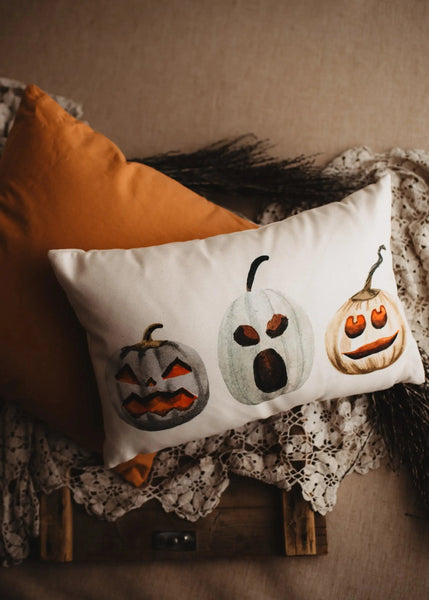 Primitive Pumpkin Decor Pillow Cover |  Thanksgiving Décor | Farmhouse Pillows | Country Decor | Fall Throw Pillows | Cute Throw Pillows by UniikPillows