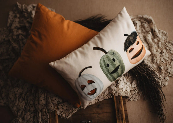 Primitive Pumpkin Decor Pillow Cover |  Thanksgiving Décor | Farmhouse Pillows | Country Decor | Fall Throw Pillows | Cute Throw Pillows by UniikPillows