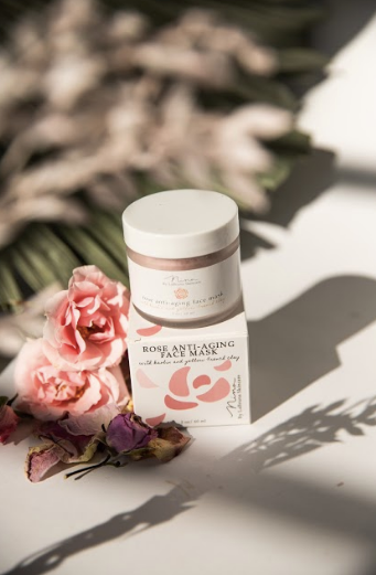 Rose Anti-Aging Face Mask with Kaolin and Yellow French Clay by LaBruna Skincare