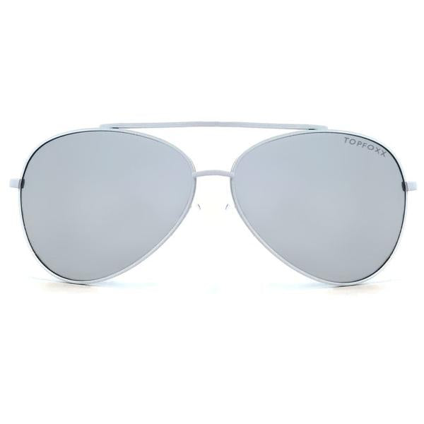 Silver Lens Sunglasses | Amelia - Silver | The Cheeky Wink