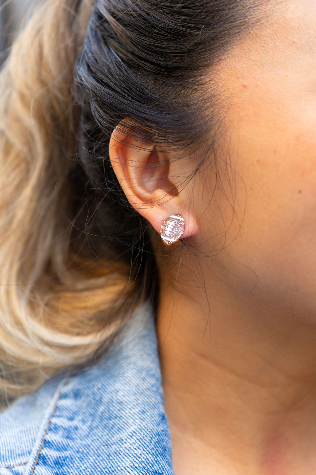 Glitter Football Studs by Spiffy & Splendid - The Cheeky Wink