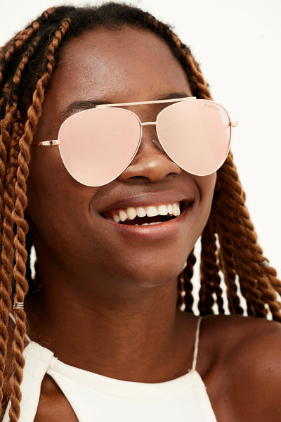 Rose Gold Sunglasses | Amelia - Rose Gold | The Cheeky Wink