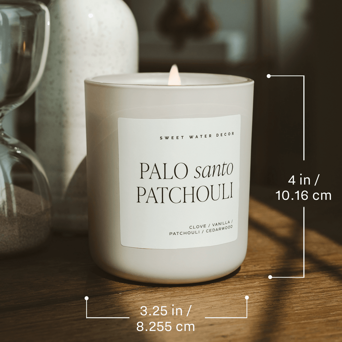 Boy Mama Soy Candle - Blue Matte Jar - 15 oz (Palo Santo Patchouli)