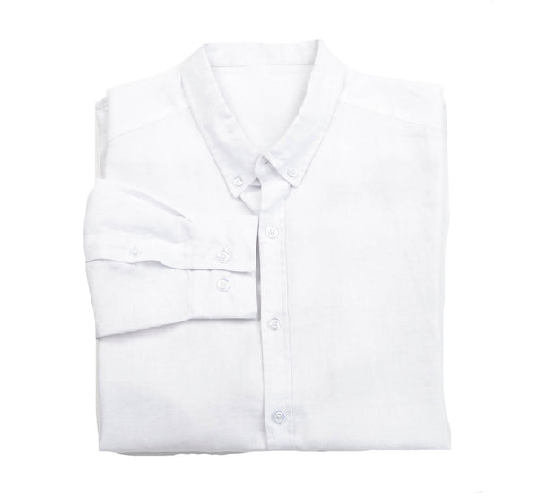 Linen ShIrt - White by Bermies