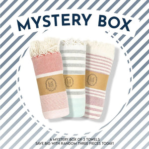 A Mystery Box of 3 Peshtemals, Save BIG with Random three pieces Today! by La'Hammam - The Cheeky Wink