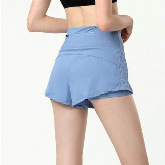 Active Shorts with Back Zipper Pocket by Anna - Kaci - The Cheeky Wink