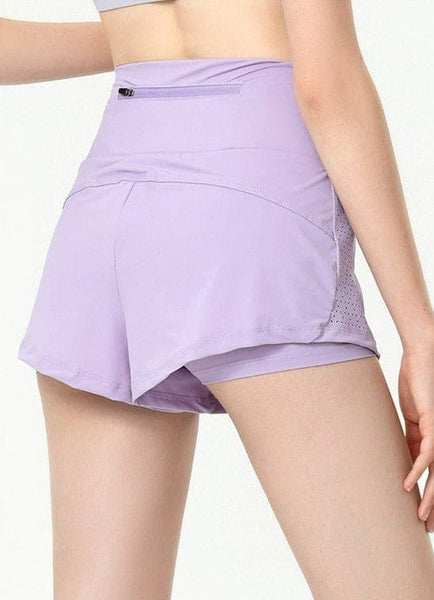 Active Shorts with Back Zipper Pocket by Anna - Kaci - The Cheeky Wink