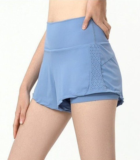 Active Shorts with Back Zipper Pocket by Anna - Kaci - The Cheeky Wink