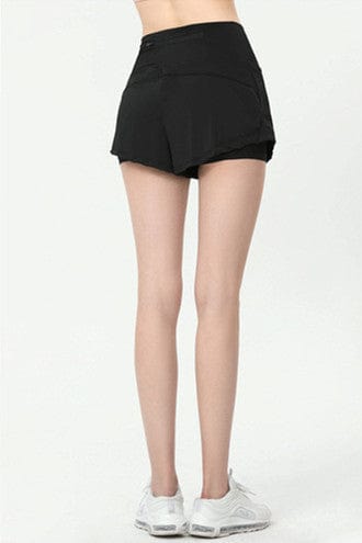 Active Shorts with Back Zipper Pocket by Anna - Kaci - The Cheeky Wink