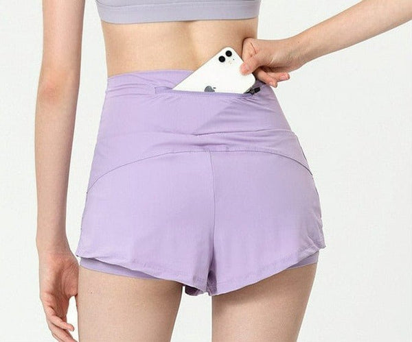 Active Shorts with Back Zipper Pocket by Anna - Kaci - The Cheeky Wink