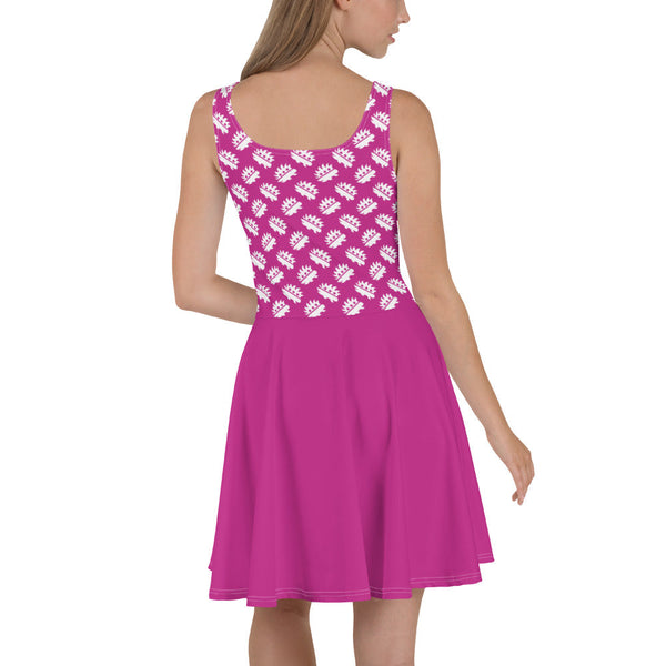 Pink Porcupine Skater Dress by Proud Libertarian