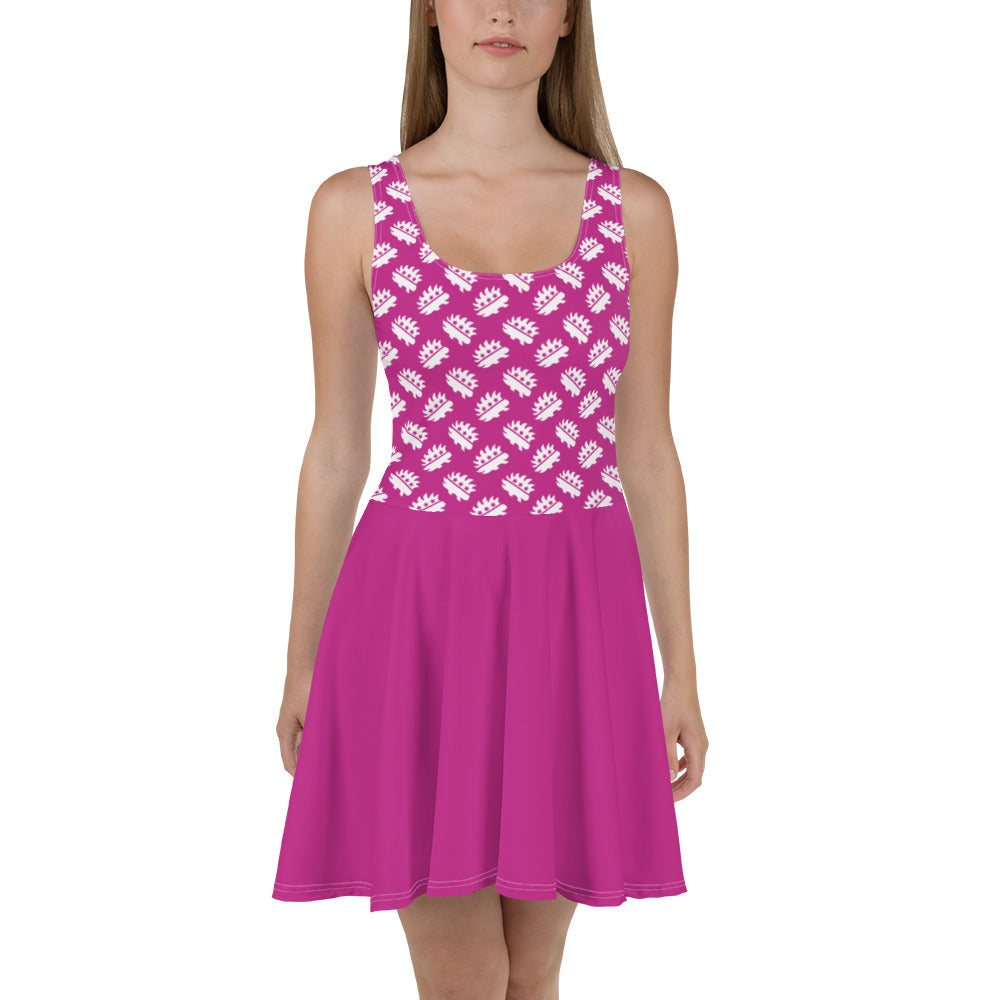 Pink Porcupine Skater Dress by Proud Libertarian